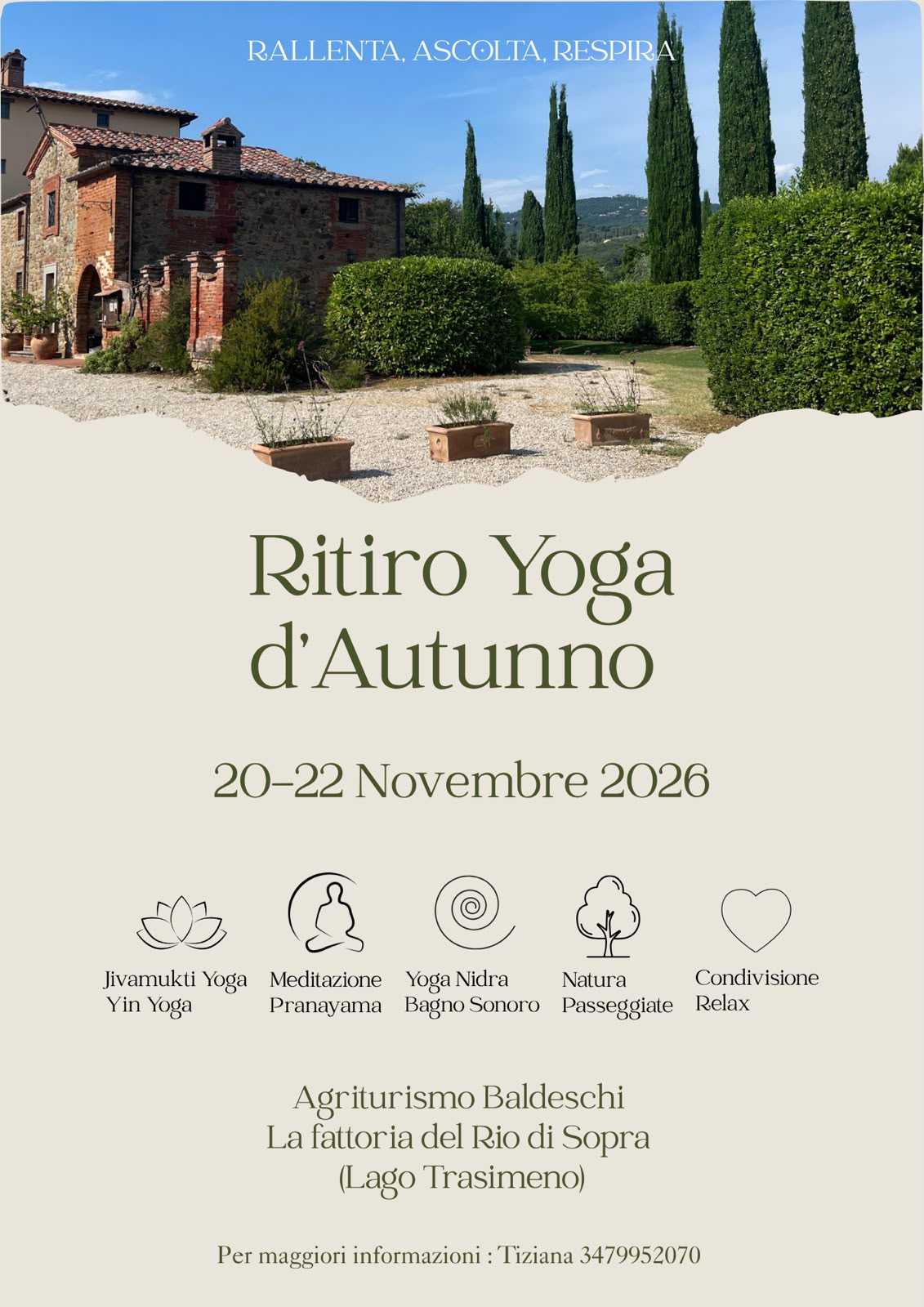 Ritiro Jivamukti Yoga novembre